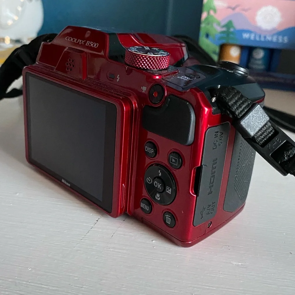Used red COOLPIX B500 Digital Camera from Nikon